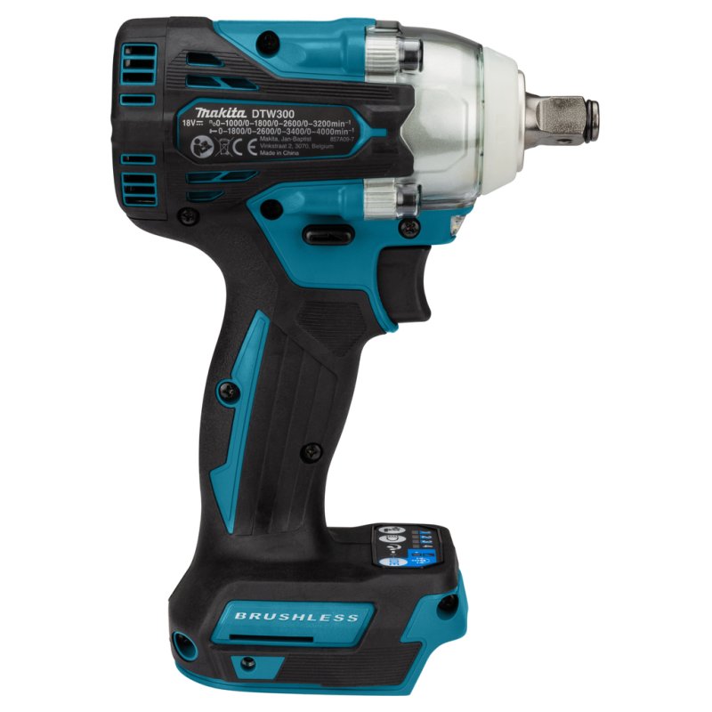 Makita DTW300ZJ Akku-Schlagschrauber 3200 RPM Black, Blue, Grey
