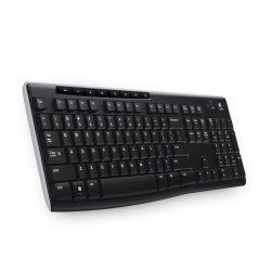 Logitech Wireless Keyboard K270 clavier Universel RF sans fil QWERTZ Tchèque Noir