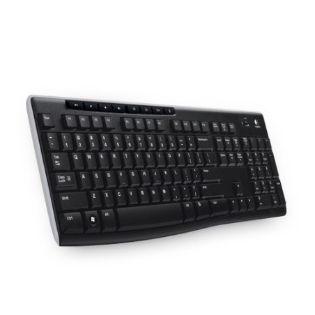 Logitech Wireless Keyboard K270 clavier Universel RF sans fil QWERTZ Tchèque Noir