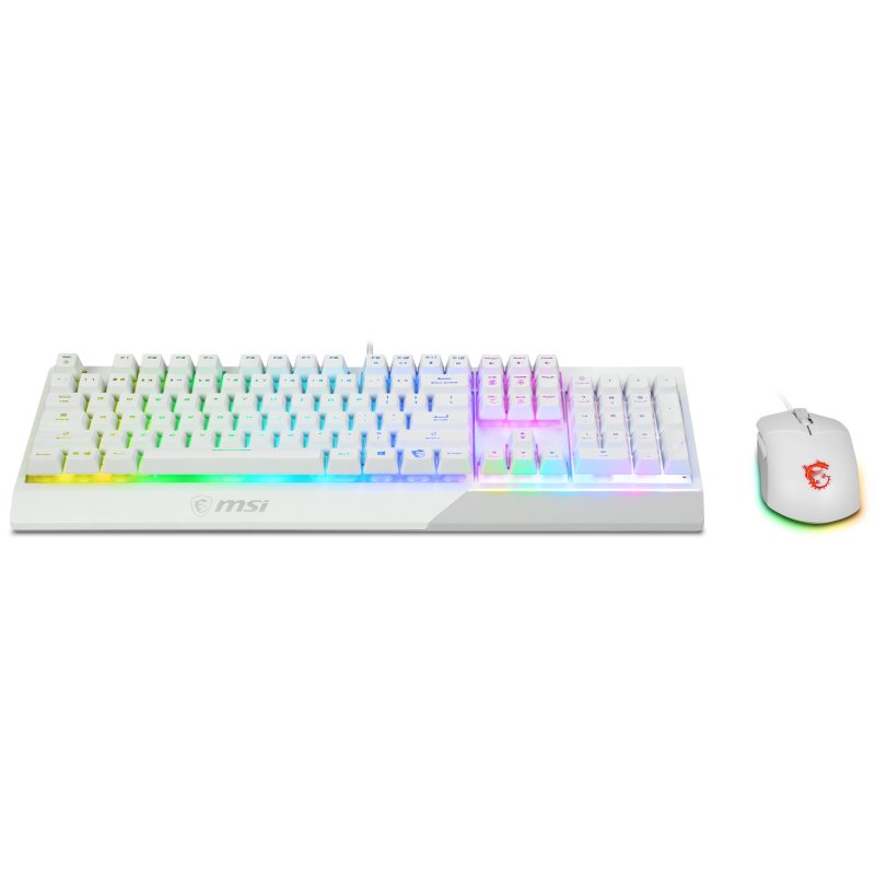 MSI S11-04DE305-CLA keyboard Mouse included Gaming USB QWERTZ German White