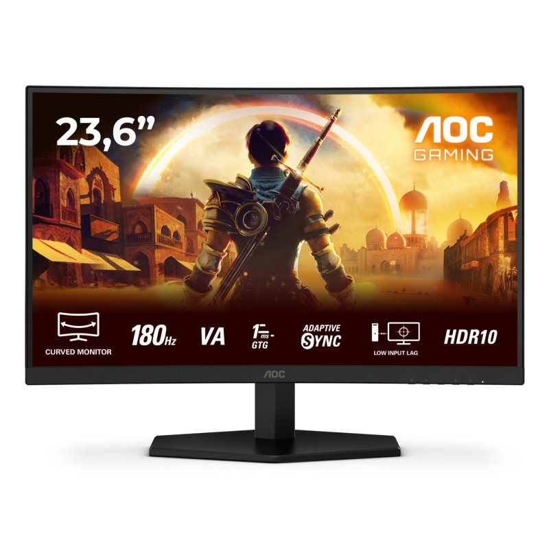 Dis 24 AOC C24G42E Gaming FHD Curved Black