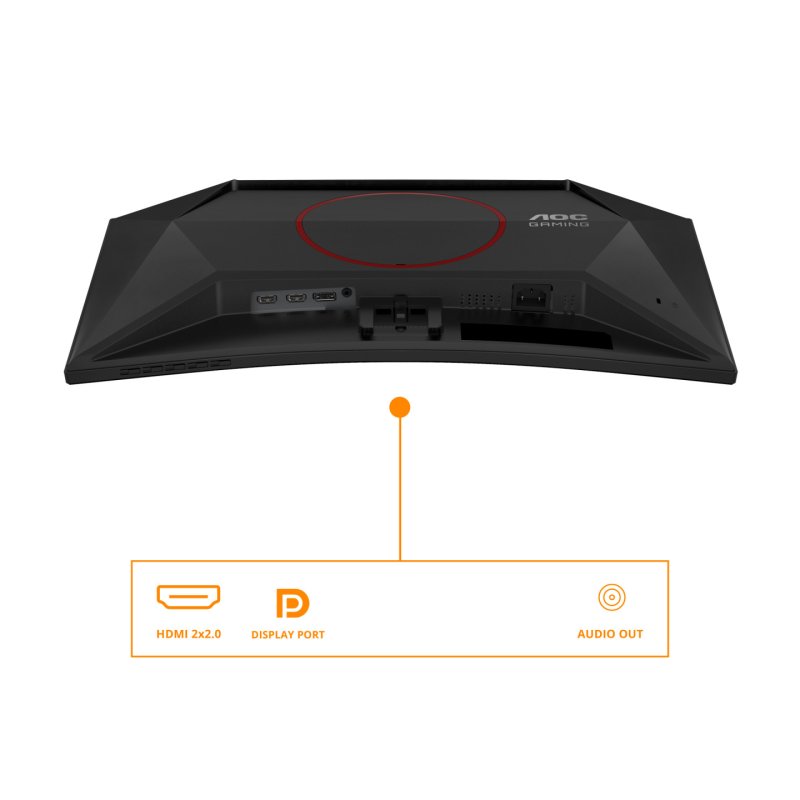 Dis 24 AOC C24G42E Gaming FHD Curved Black