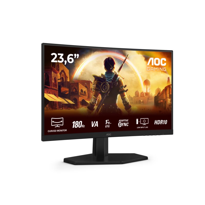 AOC G4 C24G42E écran plat de PC 59,9 cm (23.6") 1920 x 1080 pixels Full HD LED Noir, Rouge