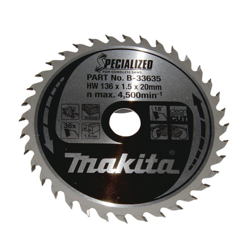 Makita B-33635 lame de scie circulaire 13,6 cm 1 pièce(s)