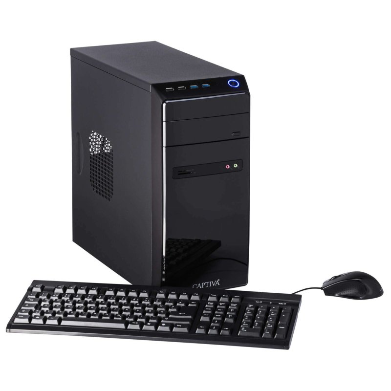 CAPTIVA Power Starter I81-132 Intel Core™ i3 i3-12100 8 GB DDR4-SDRAM 250 GB SSD Windows 11 Home Midi Tower PC Black