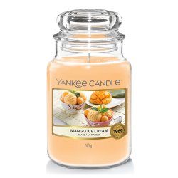 Yankee Candle Mango Ice Cream bougie en cire Autres Crème, Vanille Orange 1 pièce(s)