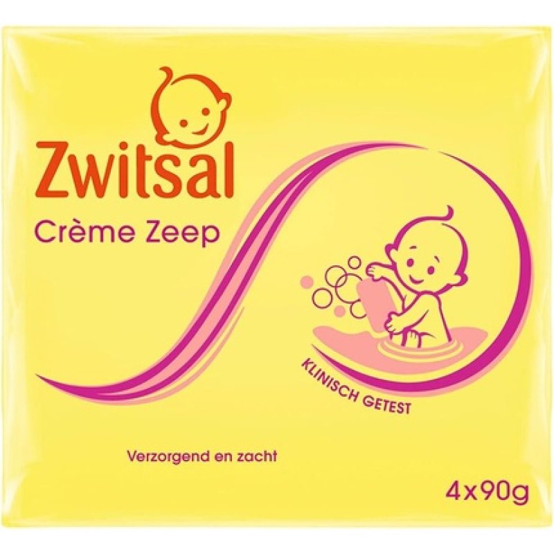 Zwitsal Cream Soap 90g - Pack of 4