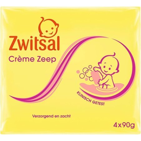 Zwitsal Cream Soap 90g - Pack of 4