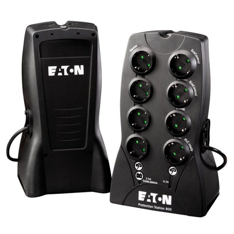 Eaton Protection Station 800 DIN alimentation d'énergie non interruptible 0,8 kVA 500 W 8 sortie(s) CA
