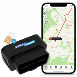 "IoT YUKAtrack AIO GPS OBD2 Car Tracker with SIM Data Flat"