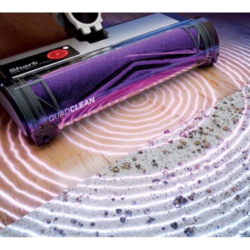 Shark IW3611DE aspirateur balai et balai électrique Batterie Sec Filtre allergène Sans sac 2 L 240 W Laiton, Blanc