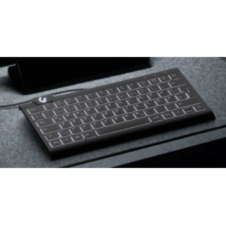 KeySonic KSK-5010ELC (DE) clavier Maison USB QWERTZ Allemand Noir