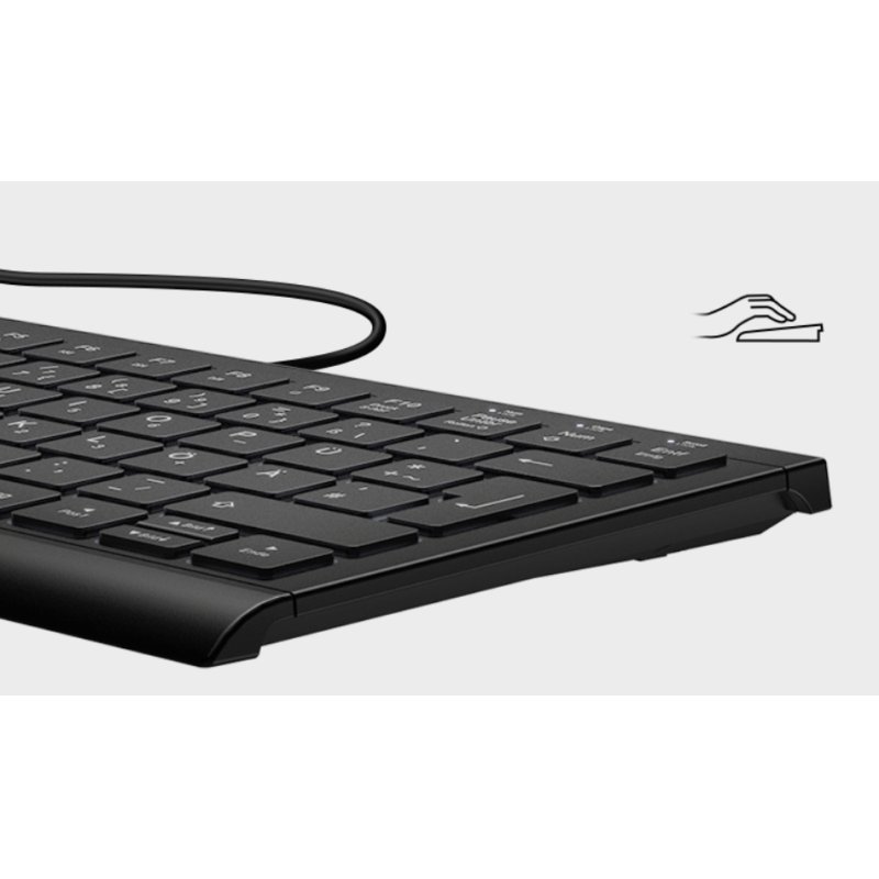KeySonic KSK-5010ELC (DE) keyboard Home USB QWERTZ German Black