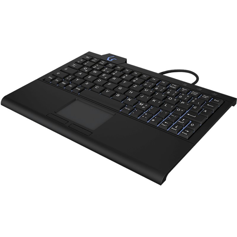 KeySonic KSK-3210ELU (DE) keyboard Home USB QWERTZ German Black