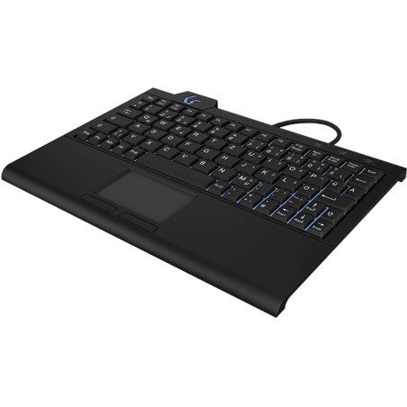 KeySonic KSK-3210ELU (DE) clavier Maison USB QWERTZ Allemand Noir