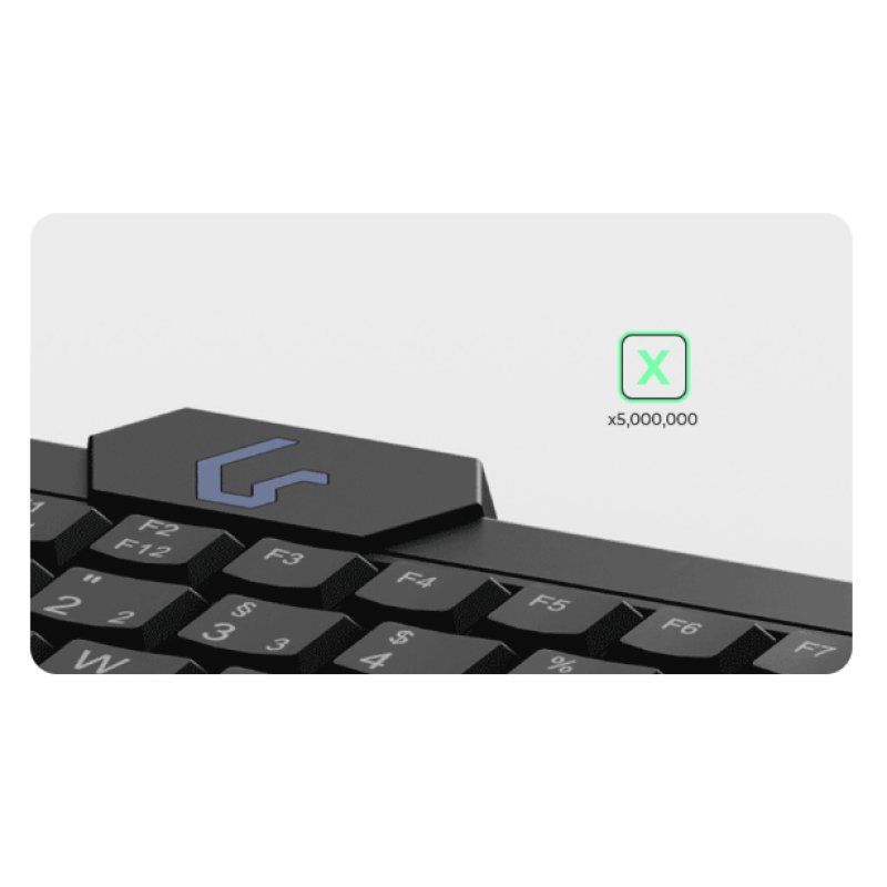 KeySonic KSK-3210ELU (DE) clavier Maison USB QWERTZ Allemand Noir