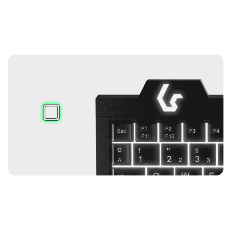 KeySonic KSK-3210ELU (DE) keyboard Home USB QWERTZ German Black