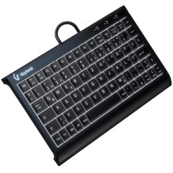 KeySonic KSK-3011ELC (DE) keyboard Home USB QWERTZ German Black