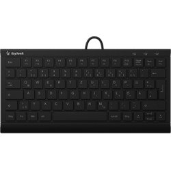 KeySonic KSK-5011ELC (DE) clavier Maison USB QWERTZ Allemand Noir