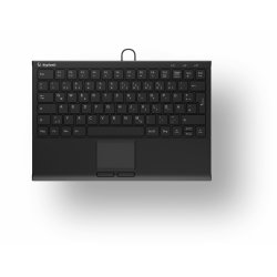 KeySonic KSK-5211ELU (DE) keyboard Home USB QWERTZ German Black
