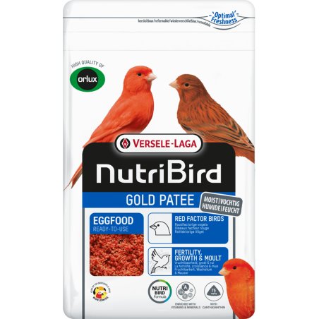 VORLUX - Nutribird Egg Food Canary Gold Patee - Red - 1kg