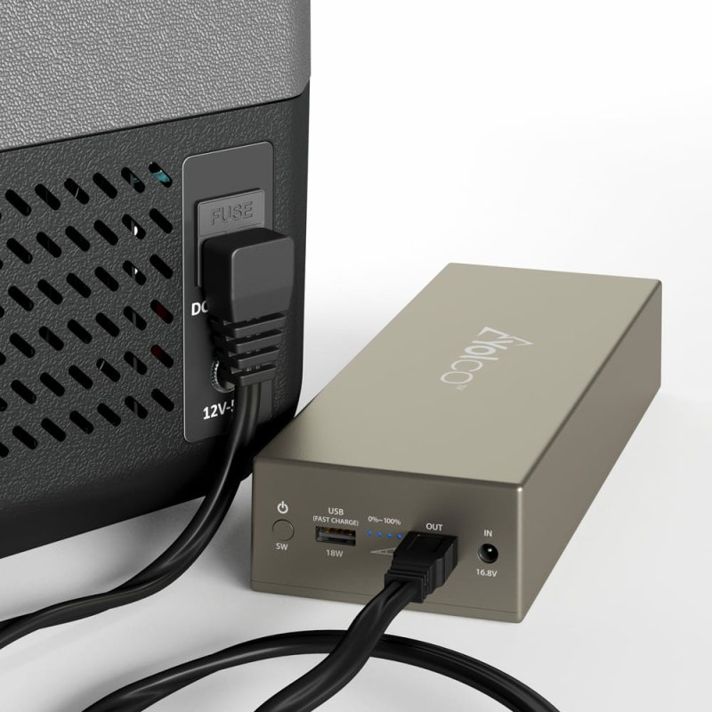 Yolco ET8 CRABON réfrigérateur Mobile (placement) 9 L Gris