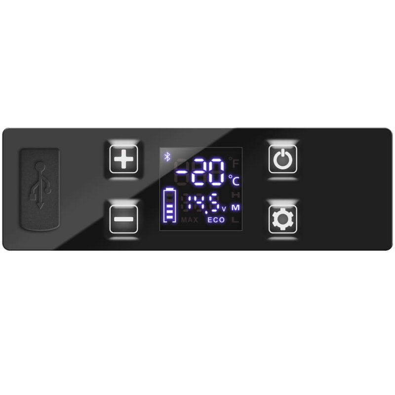 Yolco ET8 CRABON réfrigérateur Mobile (placement) 9 L Gris