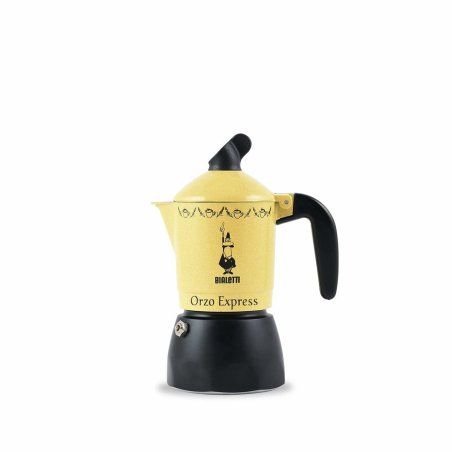 Bialetti Orzo Express Cafetière à moka Noir, Jaune