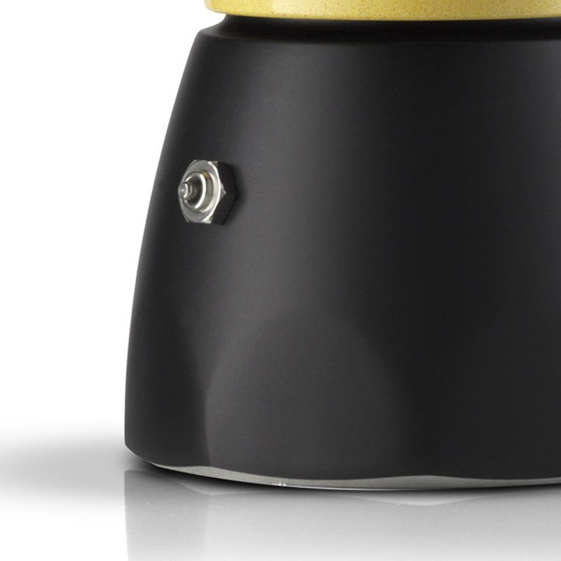 Bialetti Orzo Express Cafetière à moka Noir, Jaune