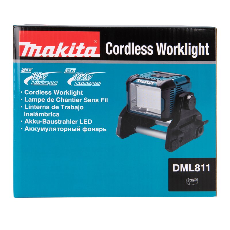 Makita DML811 feux de travail Noir, Bleu LED 31,5 W