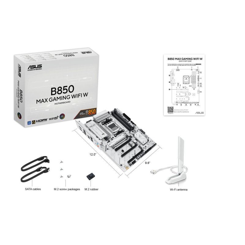 ASUS B850 MAX GAMING WIFI W AMD B850 Socket AM5 ATX