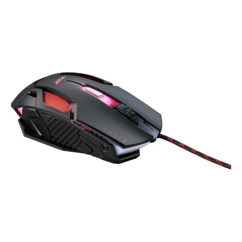 Acer Nitro Gaming NMW200 Black mouse Ambidextrous USB Type-A Optical 7200 DPI
