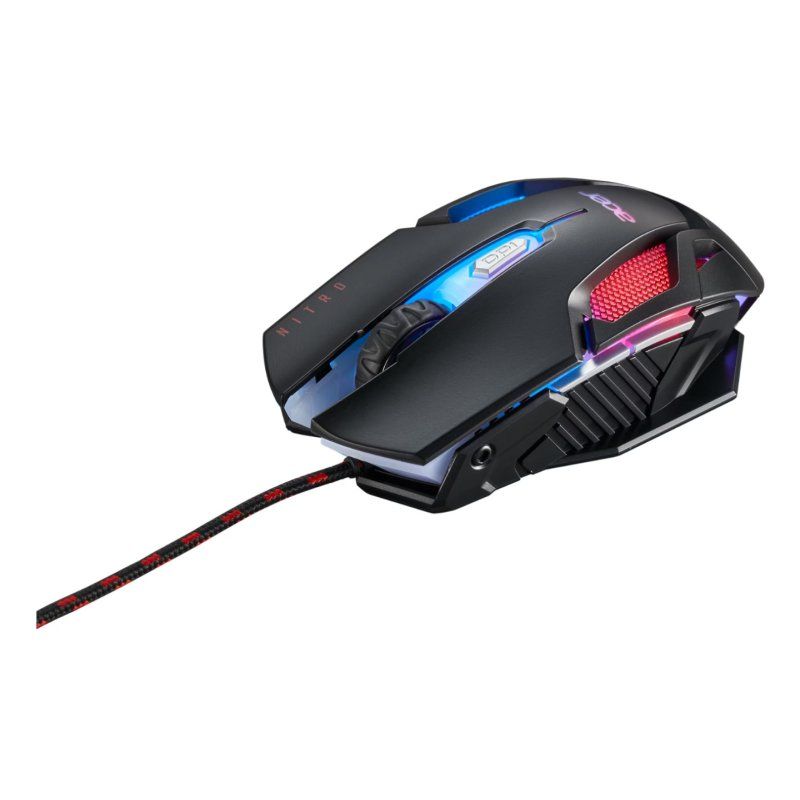 Acer Nitro Gaming NMW200 Black mouse Ambidextrous USB Type-A Optical 7200 DPI