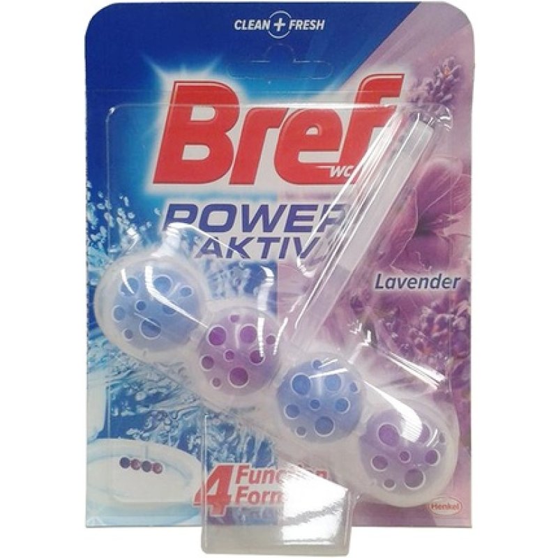 Bref Power Aktiv Lavender Toilet Cleaner 50g - Pack of 5