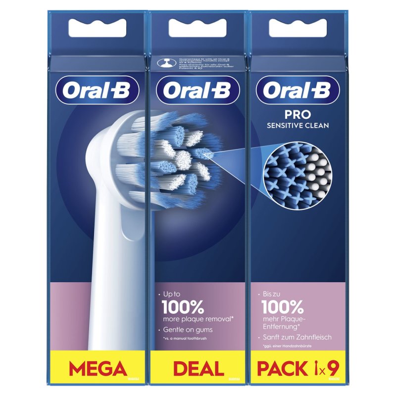 Oral-B Pro Sensitive Clean 9 pièce(s) Blanc