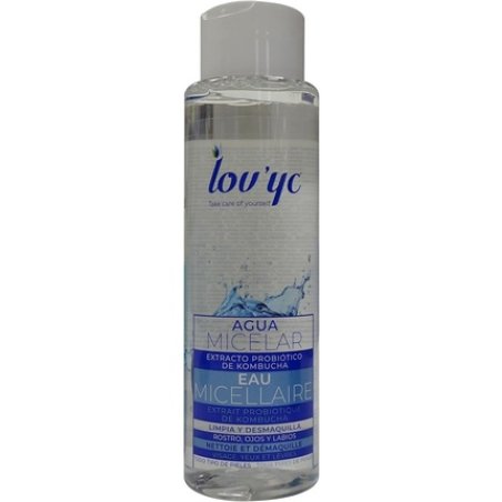 LOVYC Probiotic Kombucha Micellar Water for Face Eyes and Lips 500ml