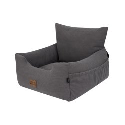 Nordic paws - Velvet Carseat - Grey - 53 x 50 cm