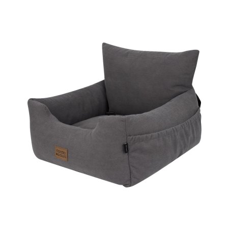 Nordic paws - Velvet Carseat - Grey - 53 x 50 cm