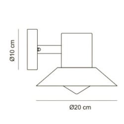 Dyberg-Larsen - Venice outdoor wall light - Black