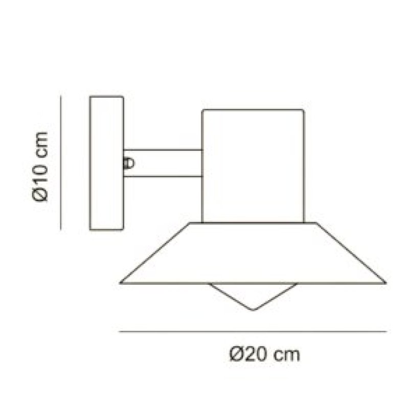 Dyberg-Larsen - Venice outdoor wall light - Black