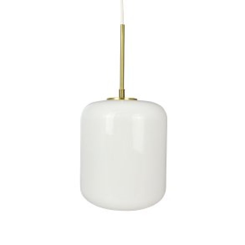 Dyberg-Larsen - Silvia D20 Pendant Light - Opal/Brass - 20 cm