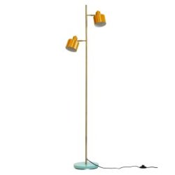 Dyberg-Larsen - Ocean Floor Lamp - Curry, Brass, Turquoise