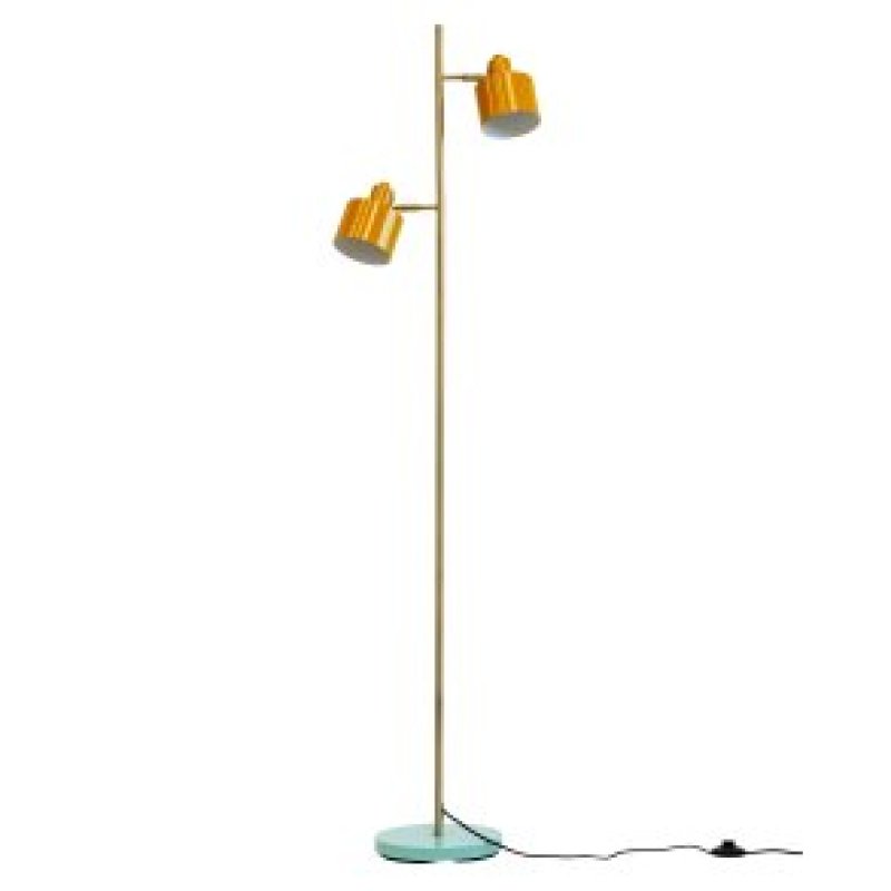 Dyberg-Larsen - Ocean Floor Lamp - Curry, Brass, Turquoise