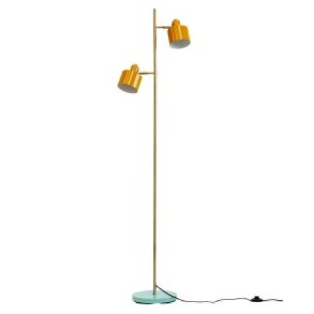 Dyberg-Larsen - Ocean Floor Lamp - Curry, Brass, Turquoise