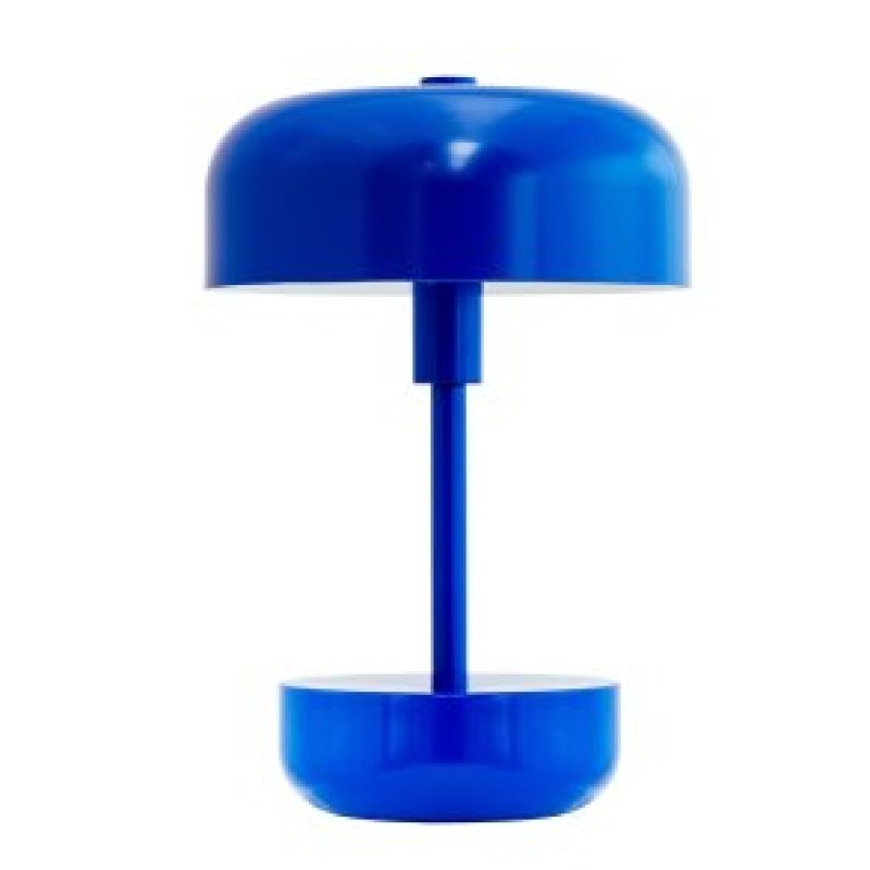 Dyberg-Larsen - Haipot LED rechargeable table lamp - Blue - Height: 25 cm, Diameter: 15 cm