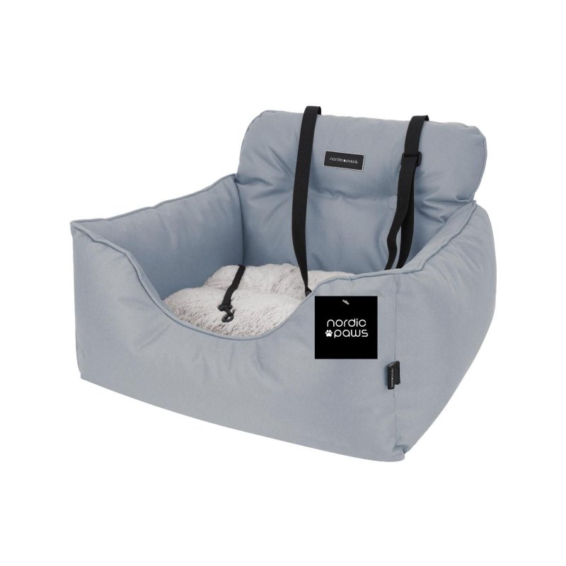 Nordic paws - Cozy Lux Carseat - Beige - 53x50x35 cm