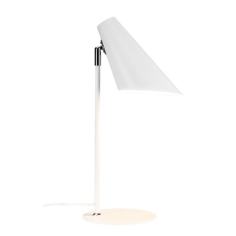 Dyberg-Larsen - Cale Table Lamp - Matte White - Height: 45 cm, Width: 20 cm, Base Diameter: 15 cm