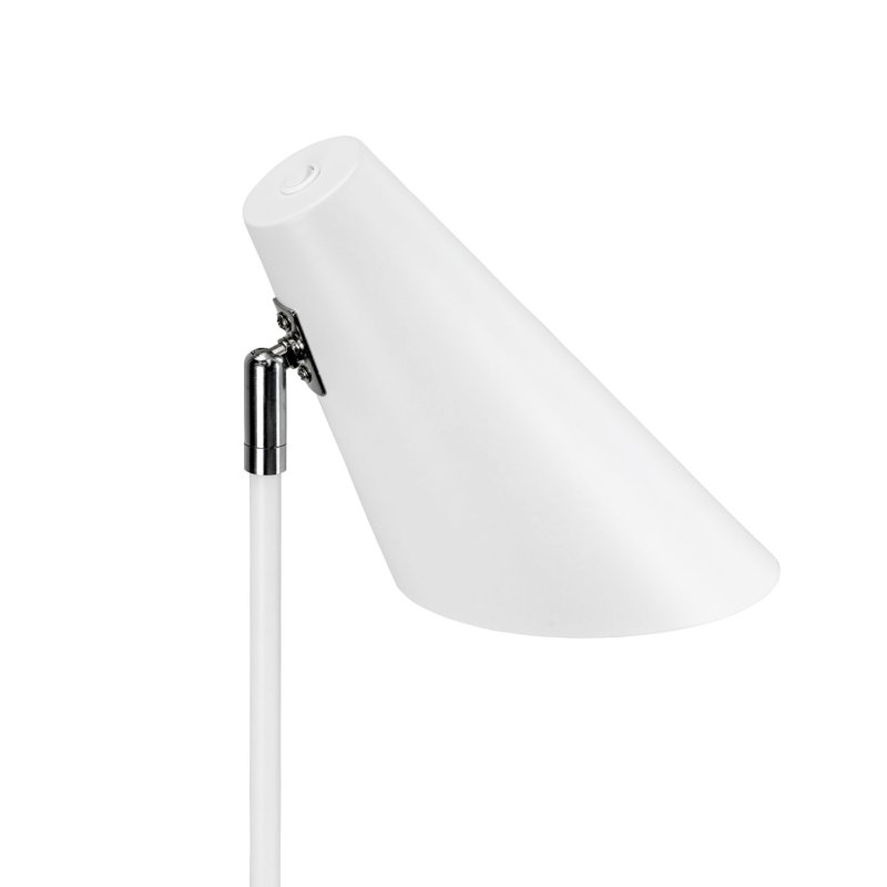 Dyberg-Larsen - Cale Table Lamp - Matte White - Height: 45 cm, Width: 20 cm, Base Diameter: 15 cm