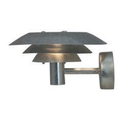 Dyberg-Larsen - DL25 Galvanised Outdoor Wall Light - Matt Black