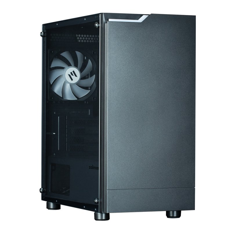 Zalman T4 Plus micro-ATX Gehäuse Tempered Glass Panoramic View - Black
